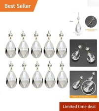 Elegant 10-Pack Teardrop Crystal Prism Beads for Home Decor & Jewelry Making picture
