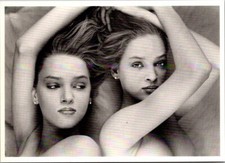 Vintage 1986 Uma Thurman Postcard by John Chan – Fotofolio NYC Glamour Portrait picture