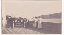 Laira Embankment Plymouth Devon Edwardian Tourer Motor Car Chauffeur Photo c1912 picture