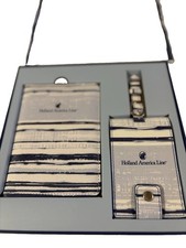 Holland America Cruise Line Passport Book Wallet Luggage Tag Collectors Box NEW picture