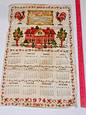1974 Tea Towel Cloth Calendar - House & Kitchen Prayer picture