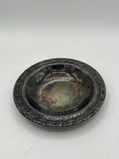WM Rogers Silverplate Bowl Floral Pattern 7.5” picture