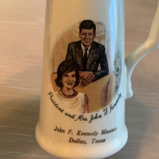Vintage 60s President & Mrs John F Kennedy Creamer Pitcher picture