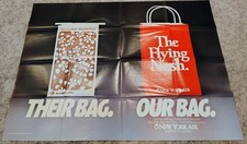 Vintage New York Air “Their Bag. Our Bag.” NYC Subway Poster 45