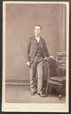 1860s CDV Photo Gentleman A Bowman Photographer Glasgow Scotland picture