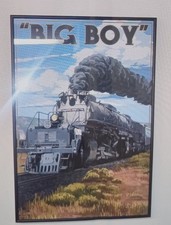 Rare, Framed, Classic,  Railroad Art Posters picture