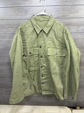 HBT Jacket Coat Men Large M-43 Green 13 Star Buttons Sturm Modern Striped picture
