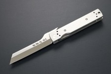 Kanetsune Seki Japan KB-562 Tanzaku-Tou Higonokami AUS-8 Stainless Handle Higo picture