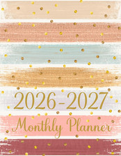 2026-2027 Monthly Planner 24 Month Calendar 8.5x11 Organizer Schedule Book picture