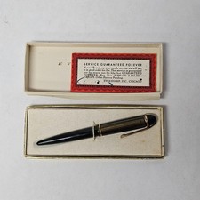 Vintage Eversharp CA Ballpoint Pen Green Gold with Original Box picture