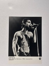 Prince Photo Original Black And White On Stage Press Promotion Circa 1980's picture