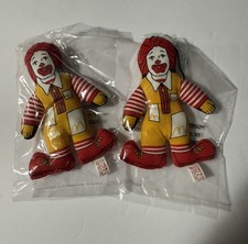 Vintage 1985 McDonalds Ronald McDonald Plush Ornament Hanging Doll Toy Promo picture