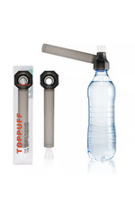 BLK Top Puff Portable Hookah Screw on Bottle Converter Water Glass Bong Pipes picture