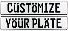 Custom European License Plate picture