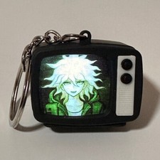 Danganronpa Bag Keychain Cartoon Keyring Nagito Komaeda Pendant Mini- Television picture