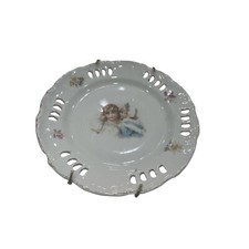 Antique/Vtge RARE Pierced Border 7