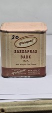 Vintage Purepac Sassafras Bark Tin 1 Ounce 