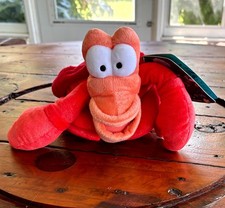 Disney Store Sebastian Plush The Little Mermaid Red Crab Soft Stuffed Animal Toy picture