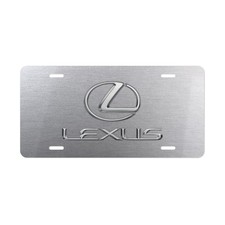 Lexus Logo Metal License Plate – Universal Car Accessory, Sleek Design picture
