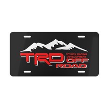 TRD Off Road Toyota Racing Car Front License Plate Tag Vanity Style - NEW picture