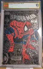 Spider-Man #1 Silver PSA 10 Not CG -McFarlane  SUPER RARE/LOW POP PANINI MEXICO picture