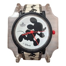 Vintage Lorus Quartz Disney Hollywood Mickey Mouse Film Strip Watch Japan picture