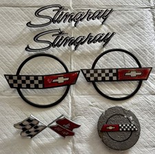 Vintage Corvette Stingray Auto Emblem Lot -  picture