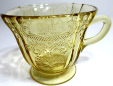 Vintage Federal Glass Creamer ONLY Madrid Amber 3 1/8
