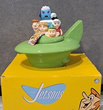 Hanna-Barbera Jetson Spaceship Cookie Jar Westland Giftware Tag Box Rosie RARE picture