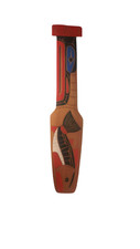 West Coast First Nations Art  Cedar Paddle  Neil Baker Bald Eagle Raven  #71048 picture