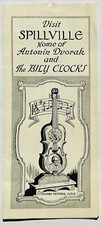 Vintage Spillville Iowa Brochure Bily Clock Dvorak Tourism picture