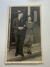 Vintage 1940s-50s Amsterdam Holland Couple Original Photo Foto Express RPPC picture