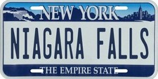 Niagara Falls New York Metal License Plate picture
