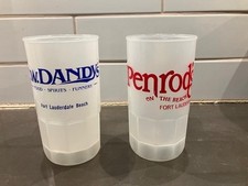 Vintage PENROD's On The Beach & C.W. DANDY's Fort Lauderdale Florida Mugs (1986) picture