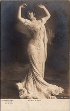 Anna Held Rotograph RPPC Vintage Postcard B 186 Stage Star Performer picture