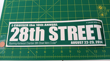 VINTAGE 28TH STREET BUMPER SHELF WEAR  Sticker Decal  RACING ORIGINAL OLD STOCK picture