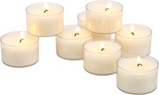 Stonebriar Bulk 96 Pack Unscented Smokeless Long Burning Clear Cup 96, White picture