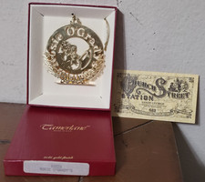 Vintage Rosie O'Grady's Christmas Ornament Gold Finish Tamerlane Church Street picture