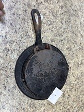 Antique A & J Cox 7,8 Cast Iron Flipover Waffle Iron Circa 1800's picture