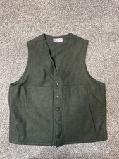 CC Filson 100% Virgin Wool Vest Size 44 Made in USA Vintage green nice picture
