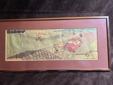 1979 Ziggy Comic Strip Tom Wilson 2x Signed Unverified Framed Vintage picture