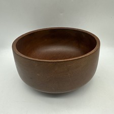 Vintage Laurids Lønborg Denmark Teak Bowl Mid-Century Modern Bangkok Teak 8x4” picture