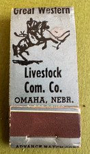 Rare Great Western Livestock Com. Co. 12-Stick Matchbook; Vintage, Old, Unstruck picture