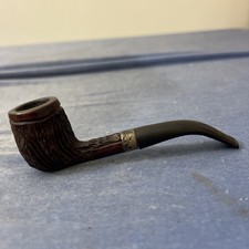 Vintage Ed’s Pipe Shop Imported Sterling Briar Rusticated Tobacco Pipe picture
