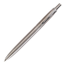 Luxor Parker Jotter Ballpoint Pen, Stainless Steel Body & Chrome Clip, No Box picture