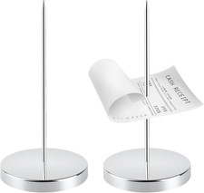 2-Pack Stainless Steel Receipt Holder Spike, Ticket & Bill Organizer picture