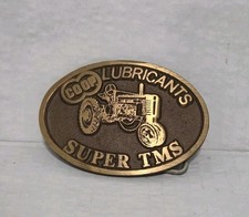  Vintage John Deere Co Op Lubricants Belt Buckle Series 2 1936-1947 SUPER TMS picture