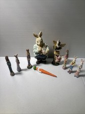 LOT OF 9 CUTE BUNNIES FOR EASTER picture