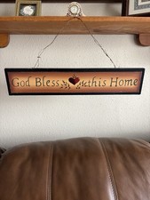 Vintage “God Bless This Home” Wall Plaque picture