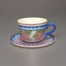 Oversized Capriware Fruit Festival Pattern Grapes Plate & Large Coffee Soup Mug picture